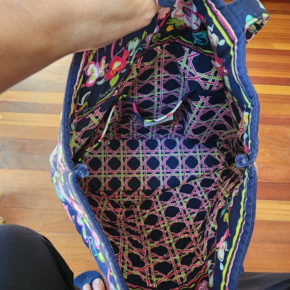 Vera Bradley Floral Ribbons Tote Bag - Picture 11 of 15